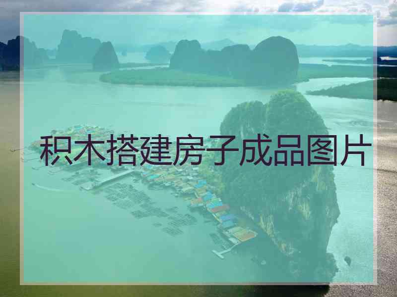 积木搭建房子成品图片