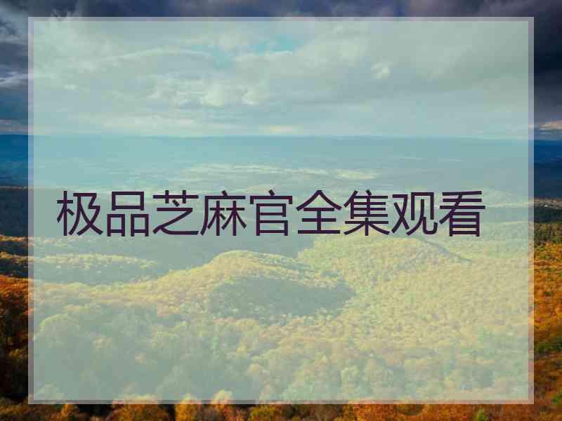 极品芝麻官全集观看