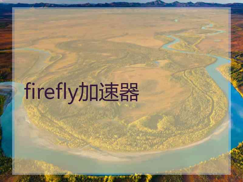 firefly加速器