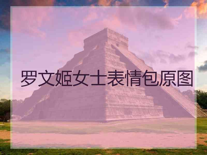 罗文姬女士表情包原图