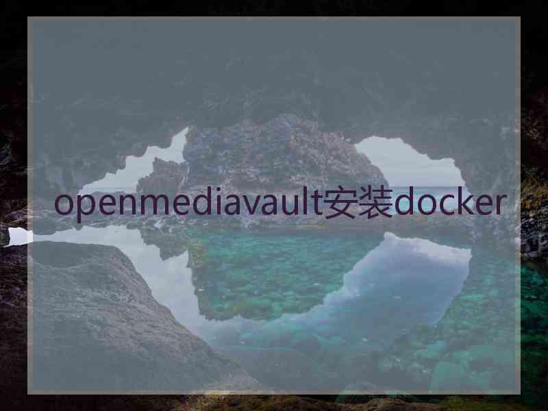 openmediavault安装docker