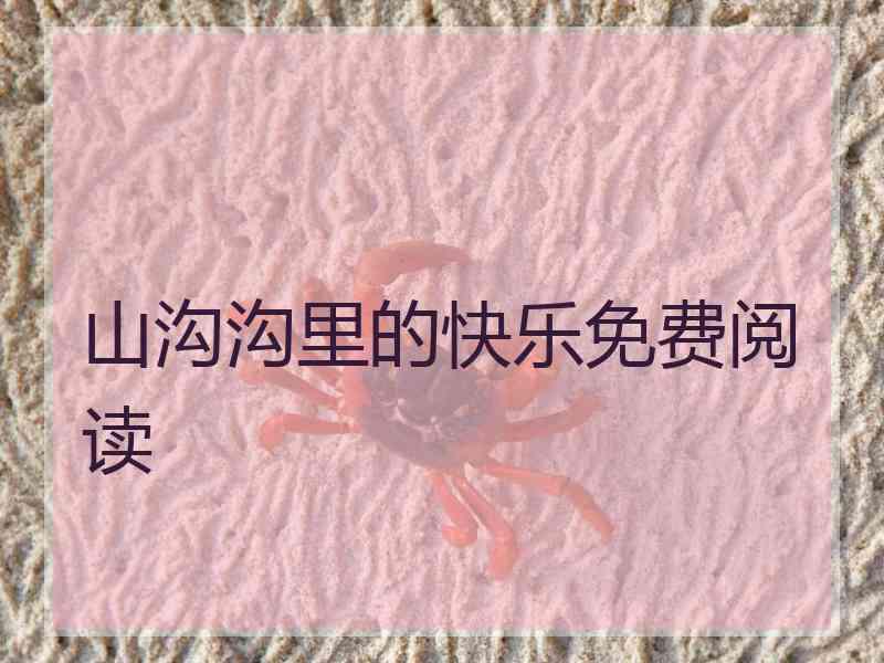 山沟沟里的快乐免费阅读