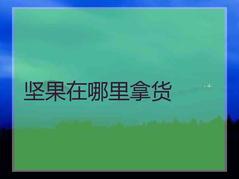 坚果在哪里拿货