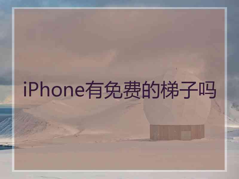 iPhone有免费的梯子吗