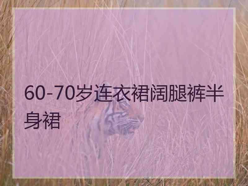 60-70岁连衣裙阔腿裤半身裙