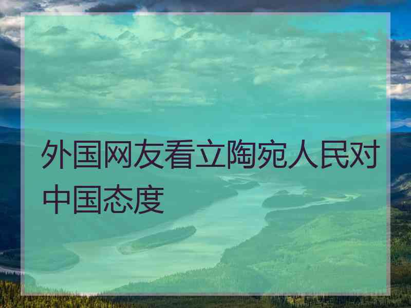 外国网友看立陶宛人民对中国态度