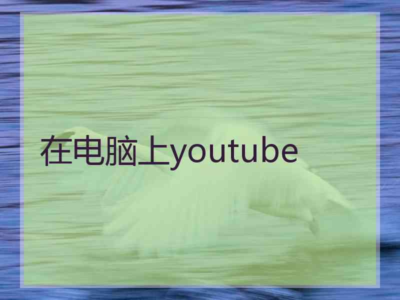 在电脑上youtube
