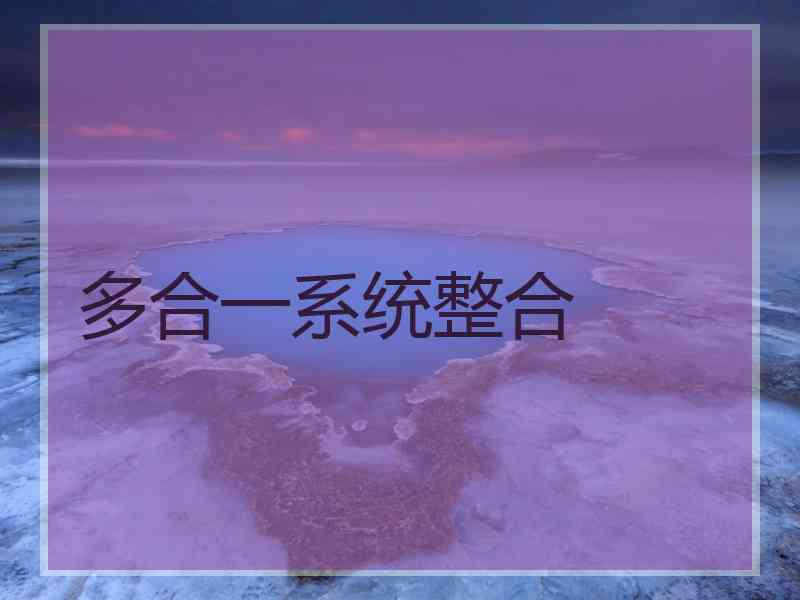 多合一系统整合