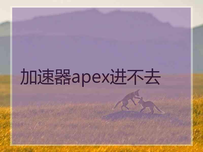 加速器apex进不去