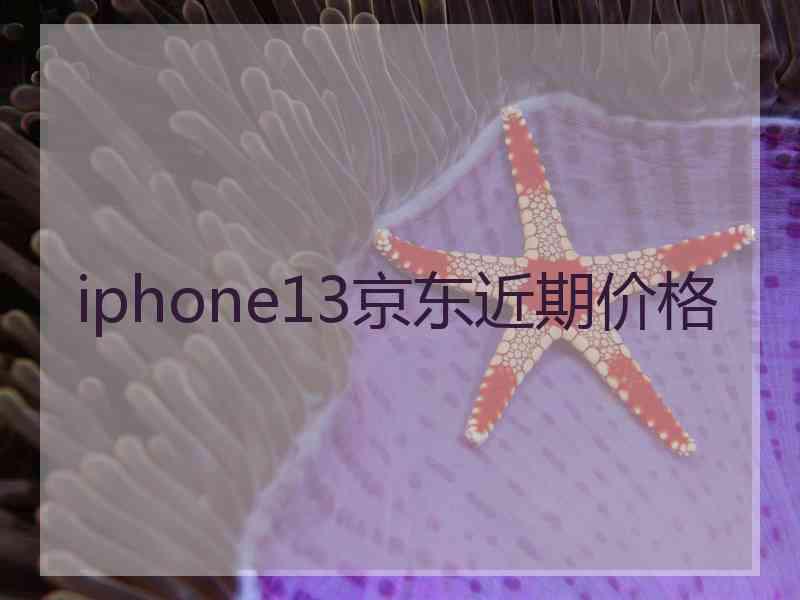 iphone13京东近期价格
