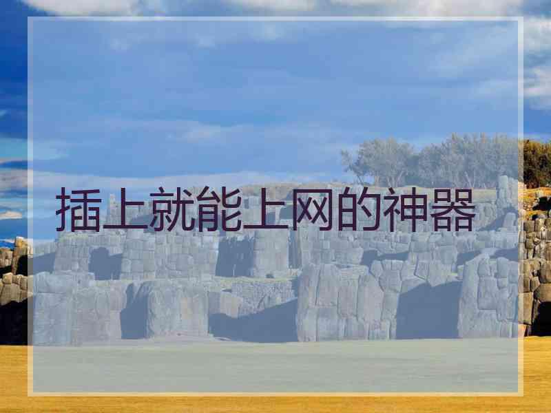 插上就能上网的神器