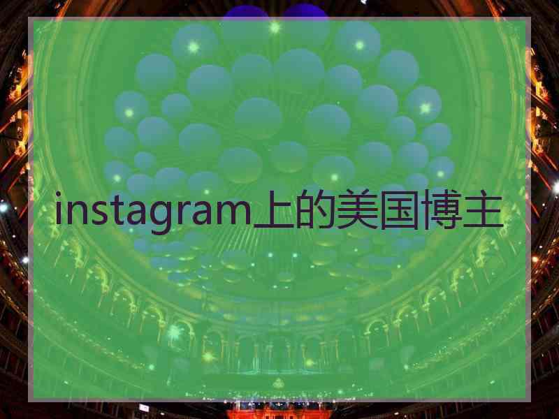 instagram上的美国博主