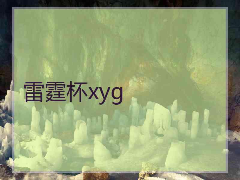雷霆杯xyg