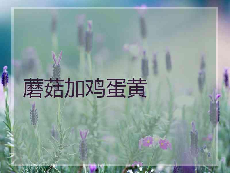 蘑菇加鸡蛋黄