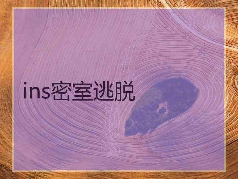 ins密室逃脱