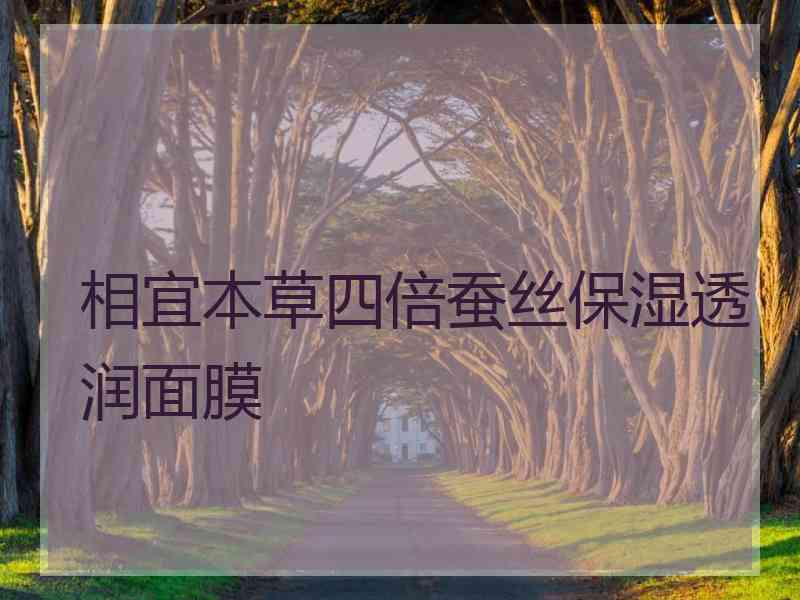 相宜本草四倍蚕丝保湿透润面膜
