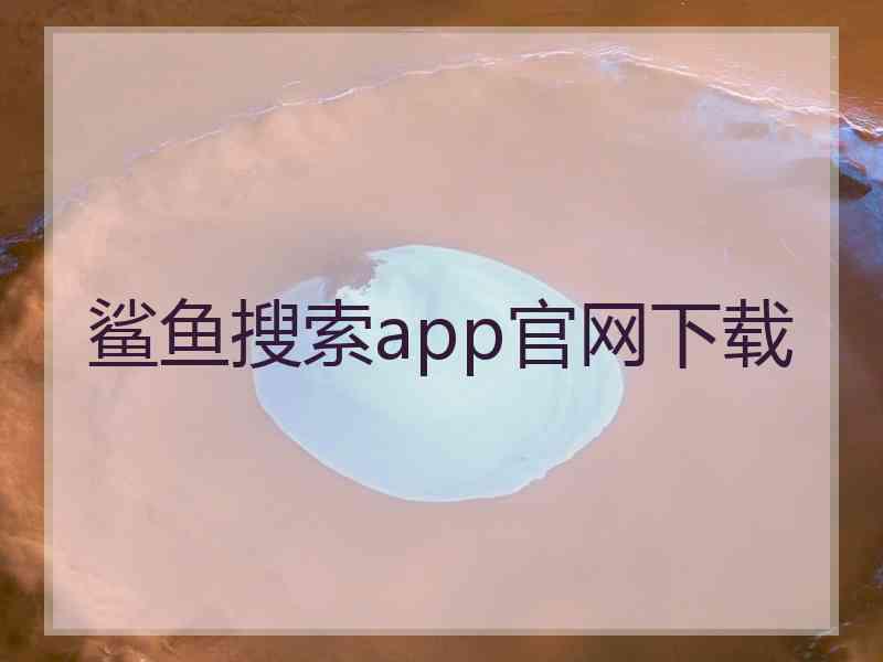 鲨鱼搜索app官网下载