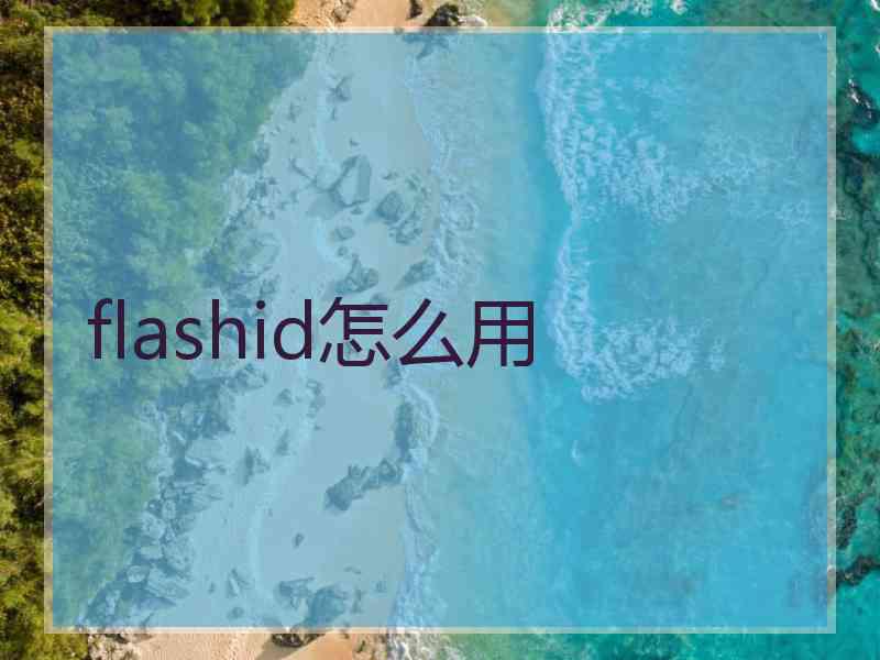 flashid怎么用