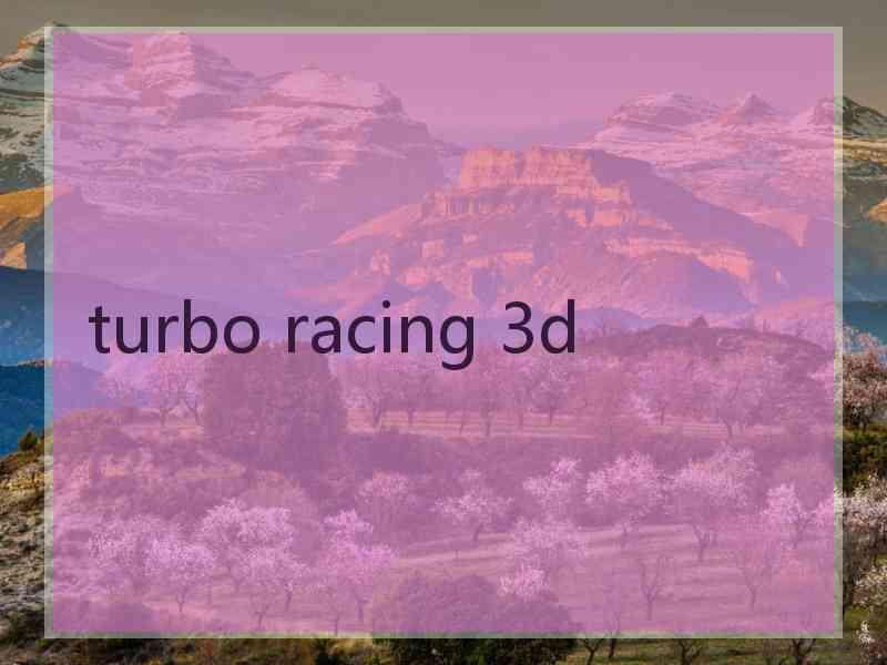 turbo racing 3d