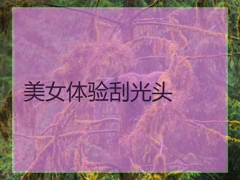 美女体验刮光头