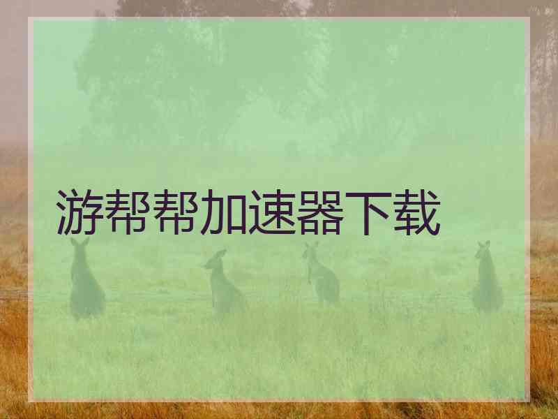 游帮帮加速器下载