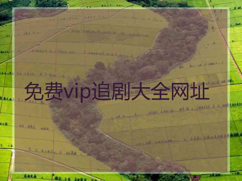 免费vip追剧大全网址