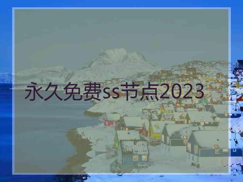 永久免费ss节点2023