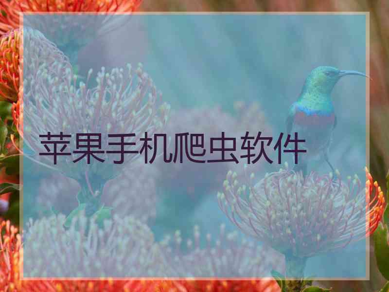 苹果手机爬虫软件