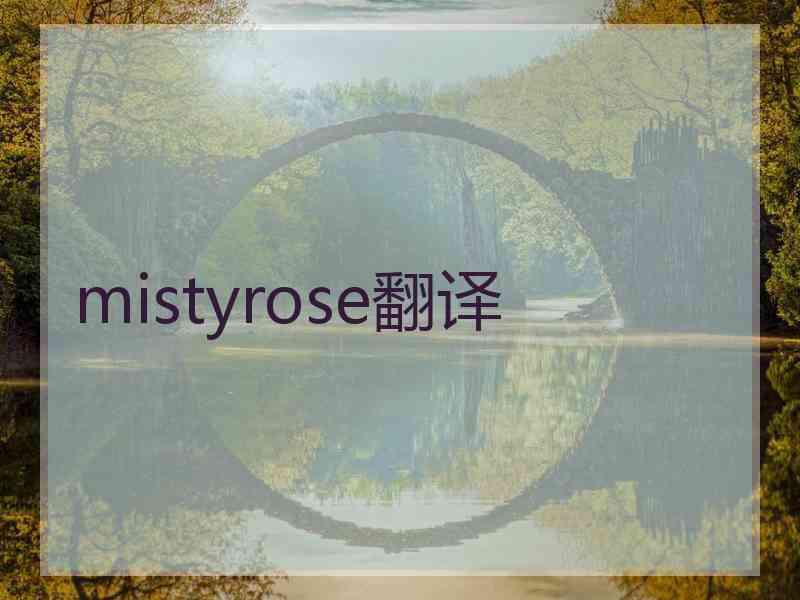 mistyrose翻译