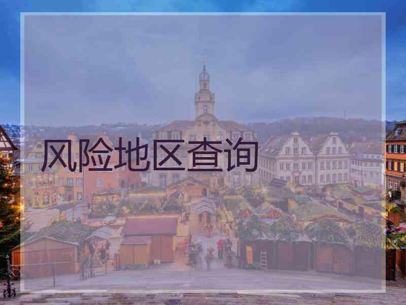 风险地区查询