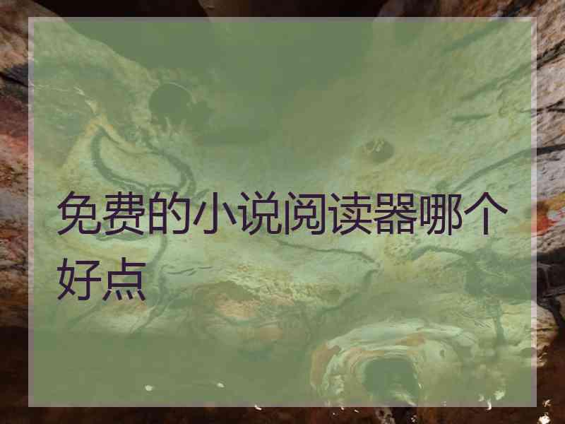 免费的小说阅读器哪个好点