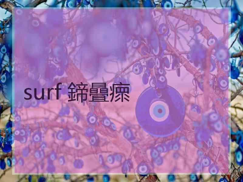 surf 鍗曡瘝