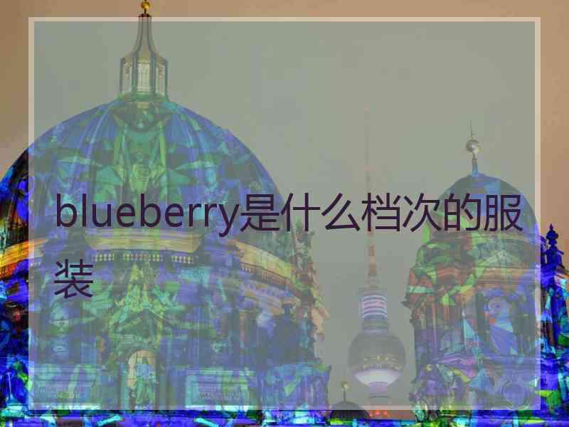 blueberry是什么档次的服装
