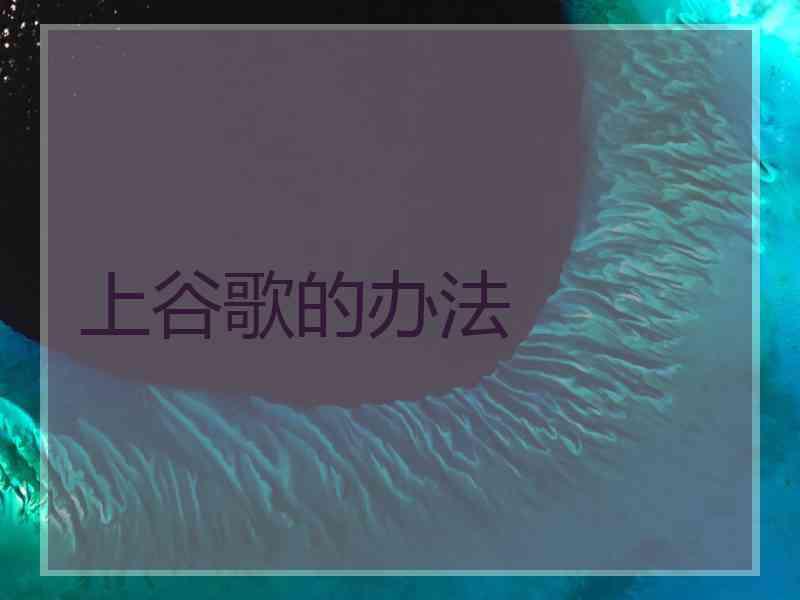 上谷歌的办法