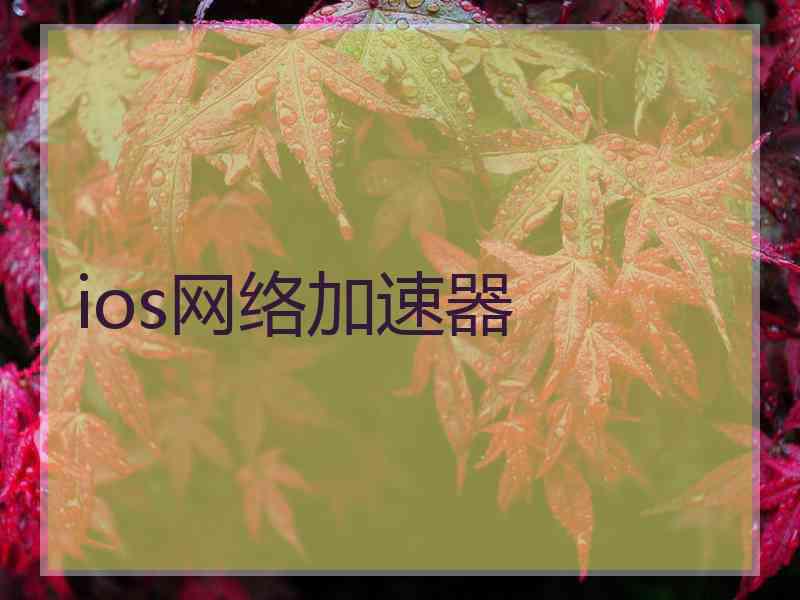 ios网络加速器