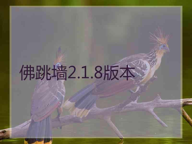 佛跳墙2.1.8版本
