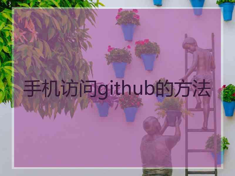 手机访问github的方法