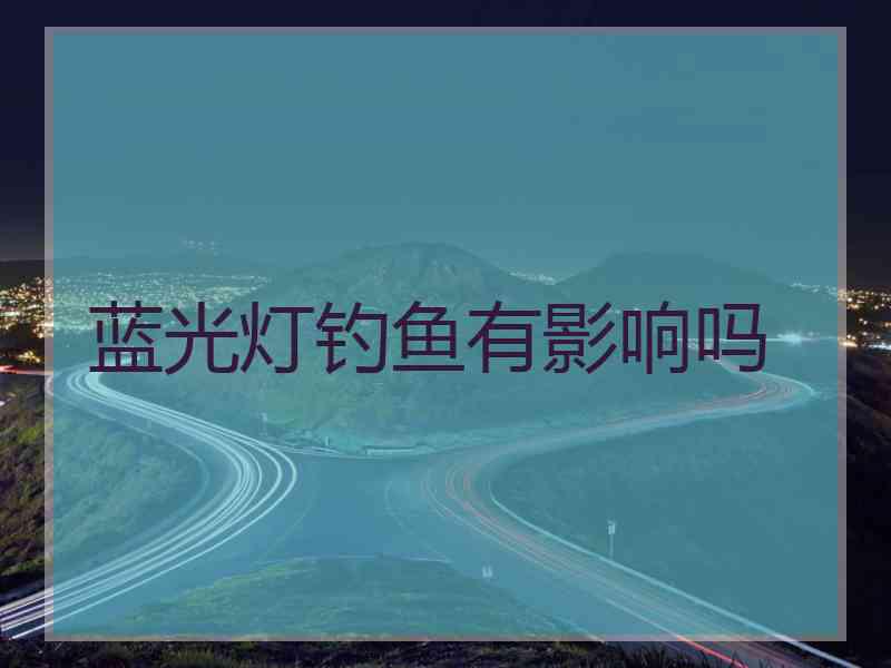 蓝光灯钓鱼有影响吗