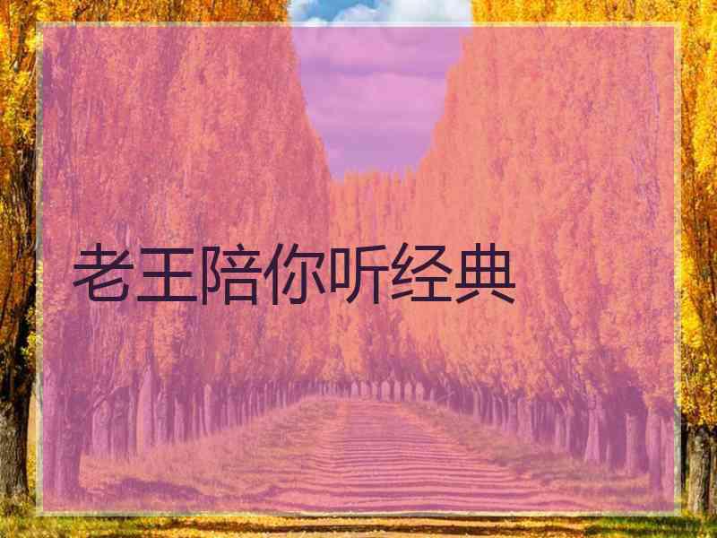 老王陪你听经典