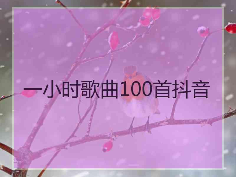一小时歌曲100首抖音