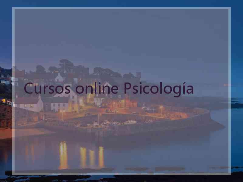 Cursos online Psicología
