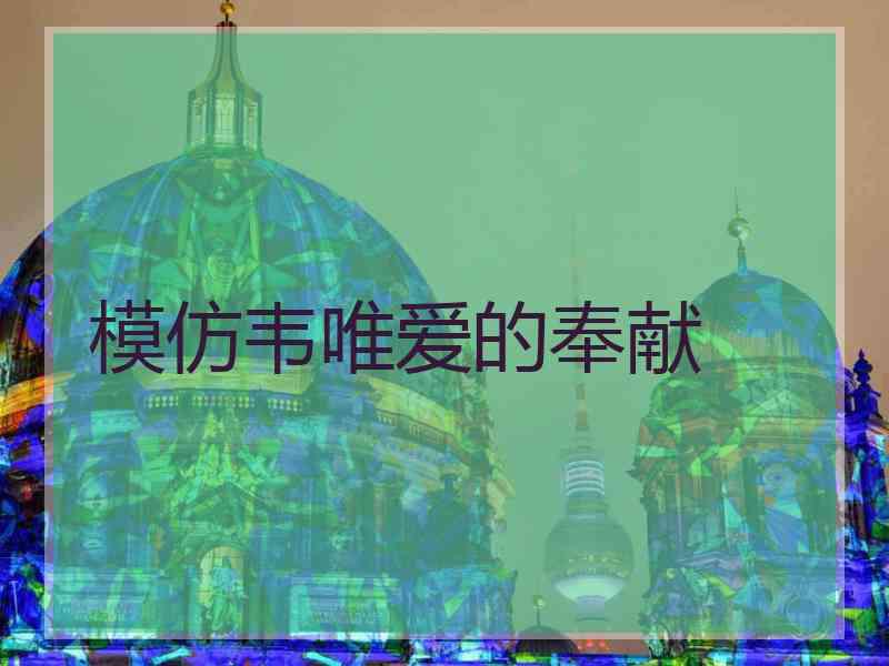 模仿韦唯爱的奉献