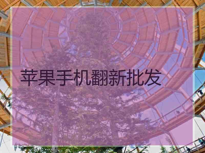 苹果手机翻新批发