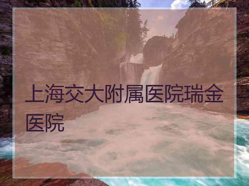 上海交大附属医院瑞金医院