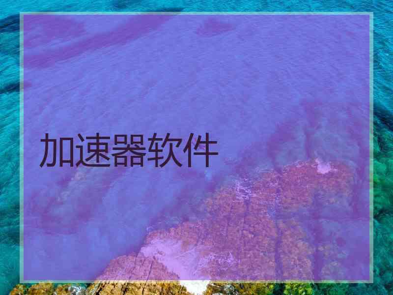 加速器软件