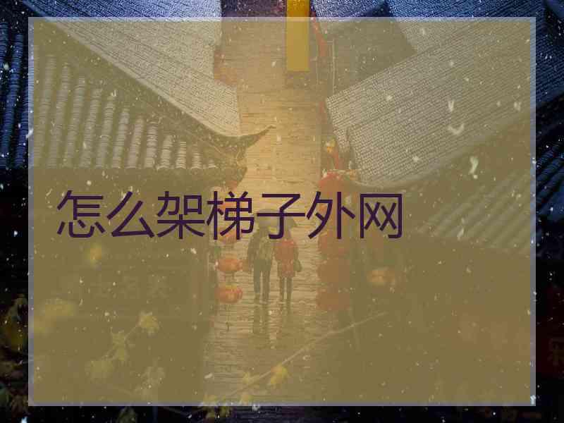 怎么架梯子外网