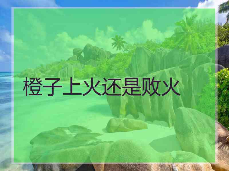 橙子上火还是败火