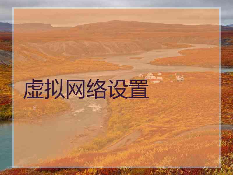 虚拟网络设置