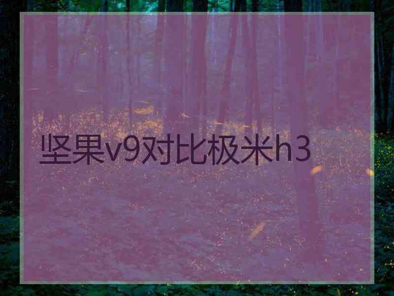 坚果v9对比极米h3