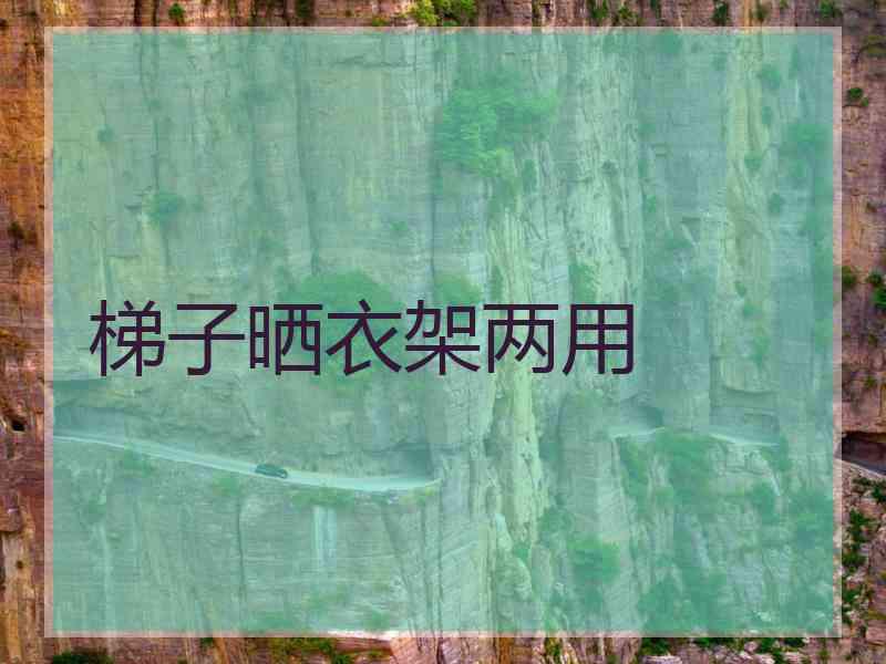 梯子晒衣架两用